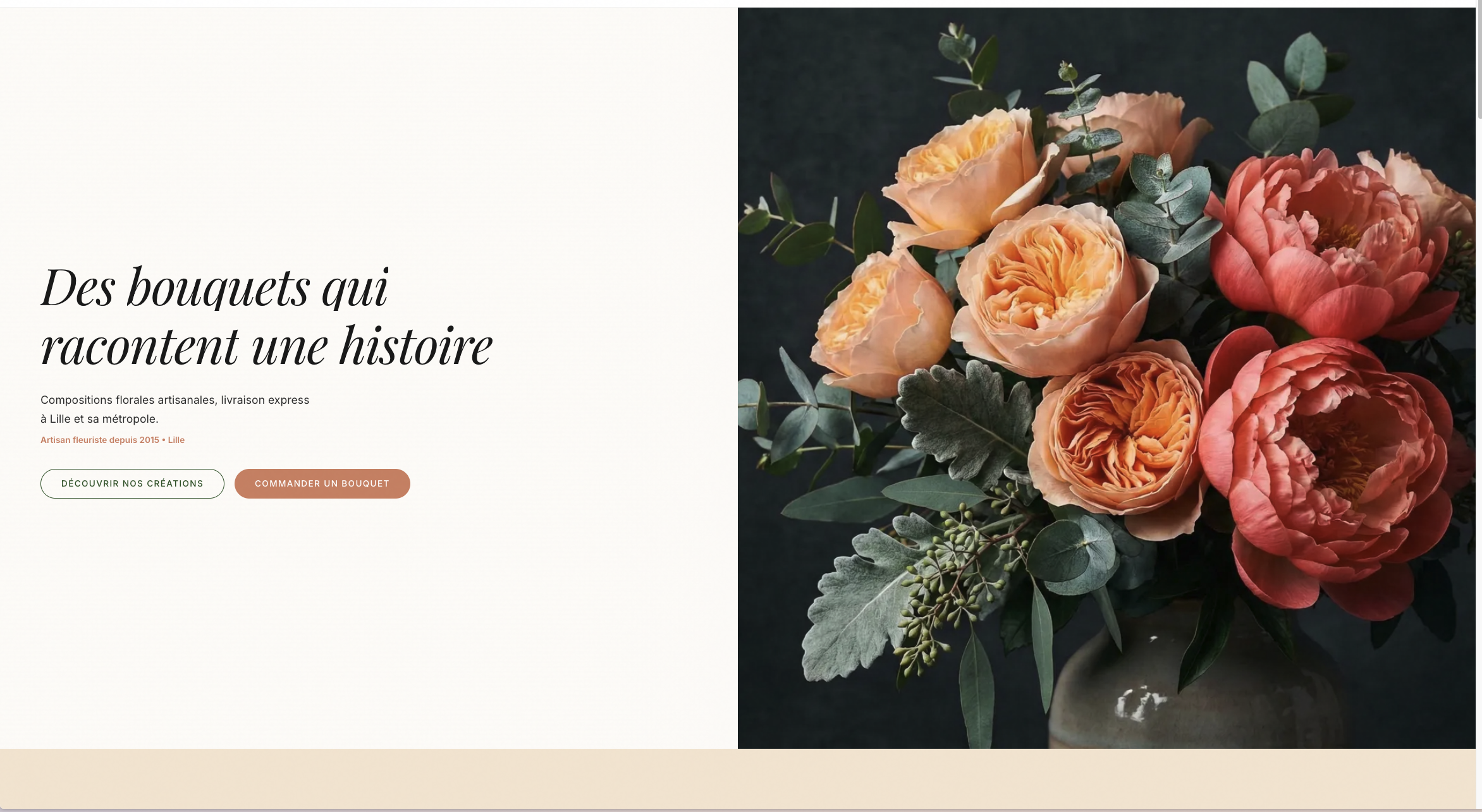 Aperçu du site Fleur & Sens