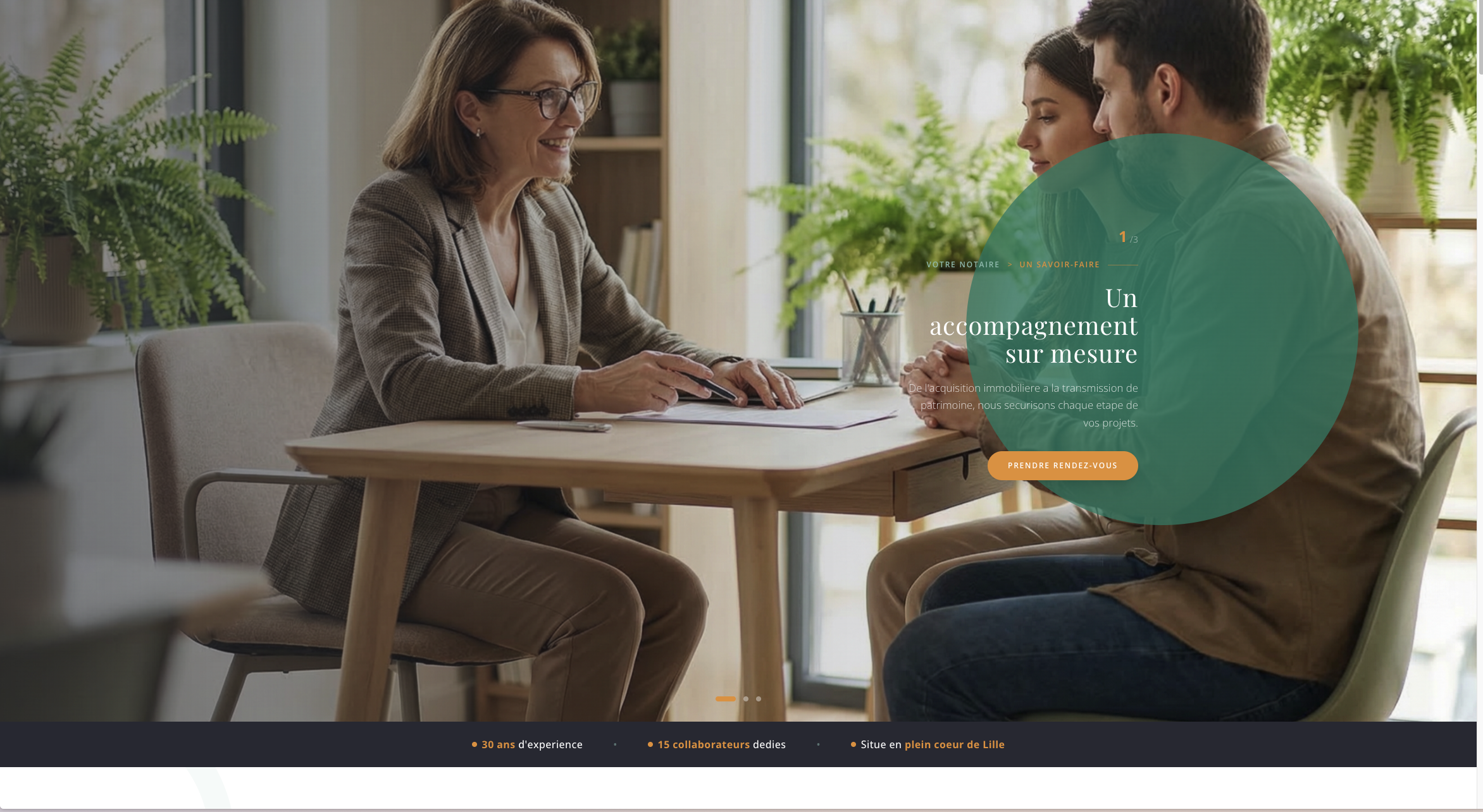 Aperçu du site notaire Dupont & Associés